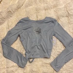 ⭐️NWT long sleeve light blue top